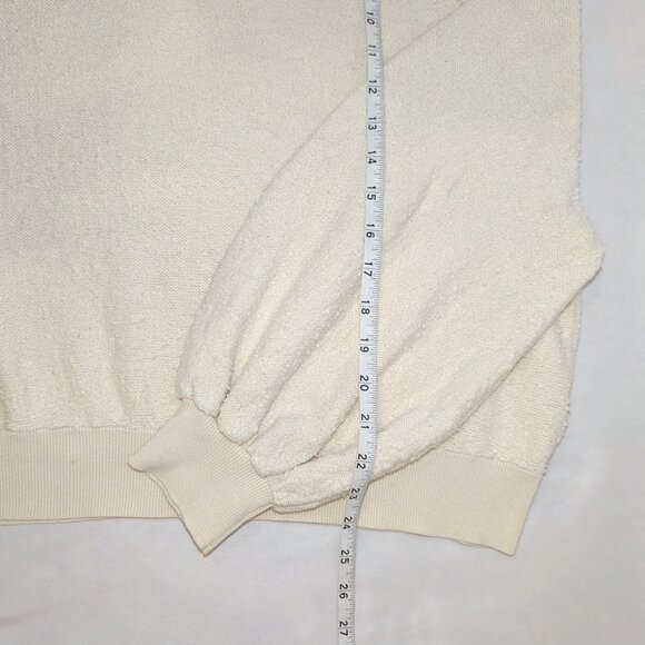 Free People | Found My Friend Pullover Sweater Minimalist in Cream | Size Medium - Picture 12 of 16